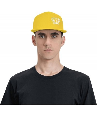 Women's and Men's Baseball Cap Let's do The yam Thing Low Profile Dad Hat Adjustable Casquette Cap,Black Yellow $10.46 Baseba...