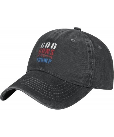 God Guns and Trump Hat Trump 2024 Hat Fuck Joe Biden Hat Vote Republican Save America Hat Baseball Cap Cowboy Hats Black $8.7...