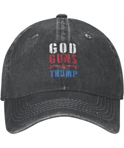 God Guns and Trump Hat Trump 2024 Hat Fuck Joe Biden Hat Vote Republican Save America Hat Baseball Cap Cowboy Hats Black $8.7...