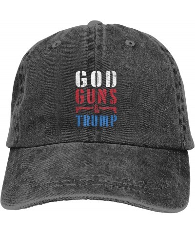 God Guns and Trump Hat Trump 2024 Hat Fuck Joe Biden Hat Vote Republican Save America Hat Baseball Cap Cowboy Hats Black $8.7...