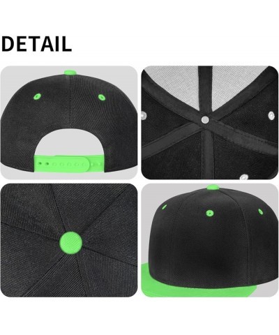 Krav MAGA Adult Flat Brim Contrast Hip Hop Hat Flat Brim Baseball Adjustable Snapback Trucker Cap Green $8.66 Baseball Caps