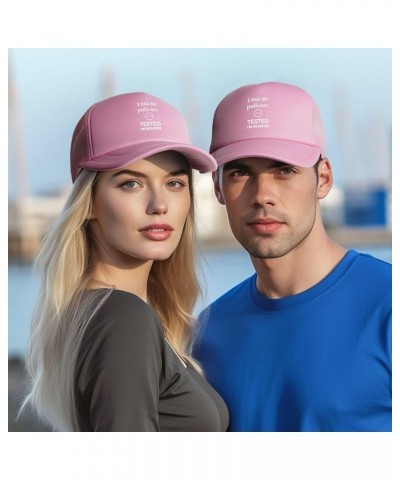 I Had My Patience Tested I'm Negatives Mesh Back Hat for Men Women Adjustable Cool Baseball Cap Black Trucker Hat Pink $9.92 ...