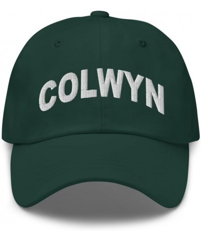 Colwyn Pennsylvania Hat Colwyn PA Cap Embroidered Dad Hat Adjustable Closure Unisex Spruce $17.20 Baseball Caps