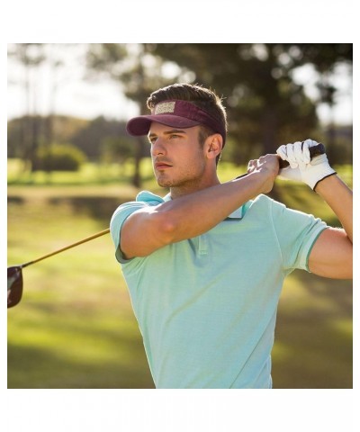 Hound Dogs Women's Visor,Stylish Sun Hat for Golf, Running, and Outdoor Activities Sun Protection Beach Cap Red $9.30 Visors