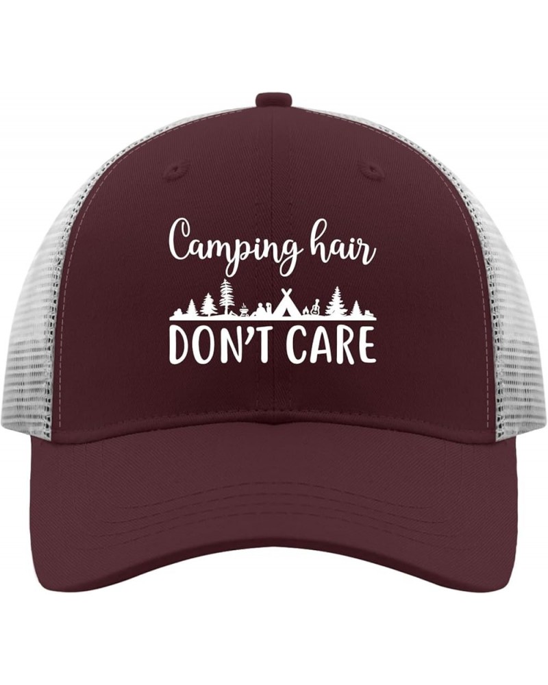 Cowboy hat Men Camping hairr do not caree withh Trees and Campers in The Background Baseball Cap Women Music hat Gifts for Ch...