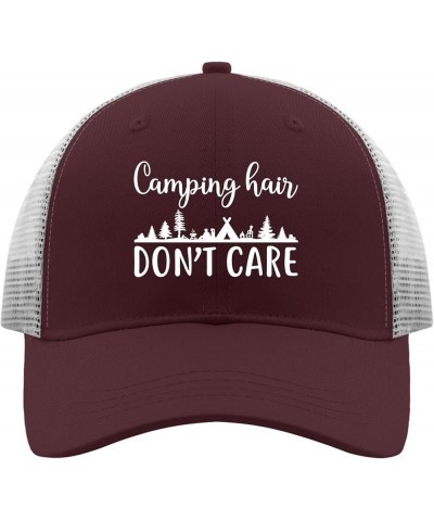 Cowboy hat Men Camping hairr do not caree withh Trees and Campers in The Background Baseball Cap Women Music hat Gifts for Ch...