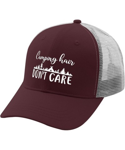 Cowboy hat Men Camping hairr do not caree withh Trees and Campers in The Background Baseball Cap Women Music hat Gifts for Ch...