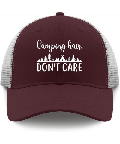 Cowboy hat Men Camping hairr do not caree withh Trees and Campers in The Background Baseball Cap Women Music hat Gifts for Ch...