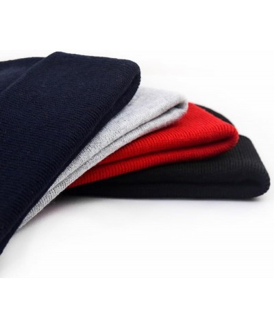 Mens Beanie Hats Columbus City - OH Embroidered Casual Knit Hats for Women Winter Red Acrylic $10.18 Skullies & Beanies