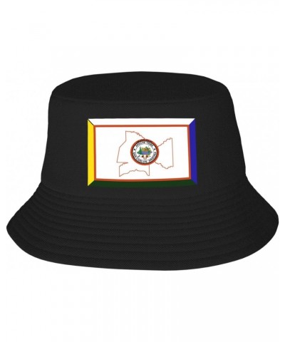 Flag of The San Carlos Apache Tribe Bucket Hat for Women Men Bucket Hats Summer Sun Hats Beach Travel Fishing Golf Cap Black ...