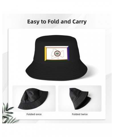 Flag of The San Carlos Apache Tribe Bucket Hat for Women Men Bucket Hats Summer Sun Hats Beach Travel Fishing Golf Cap Black ...