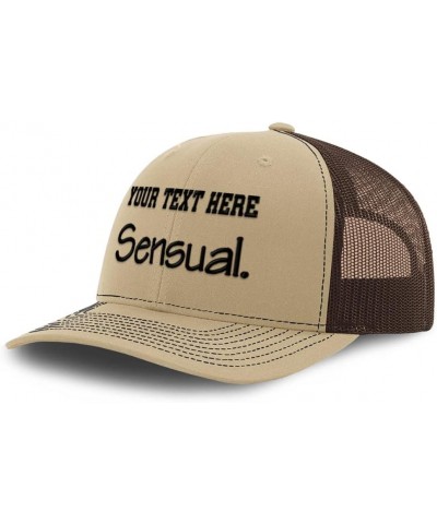 Custom Richardson Trucker Hat Sensual Human Values Values Polyester Baseball Cap Khaki Coffee Personalized Text Here $15.39 B...