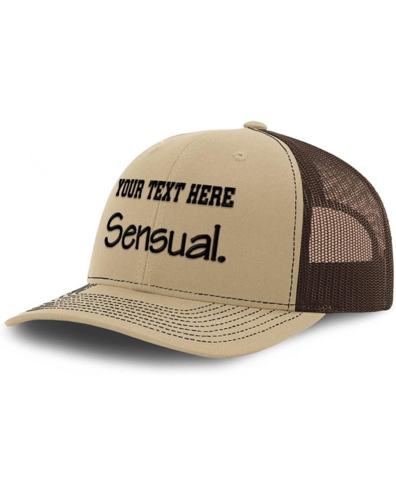 Custom Richardson Trucker Hat Sensual Human Values Values Polyester Baseball Cap Khaki Coffee Personalized Text Here $15.39 B...