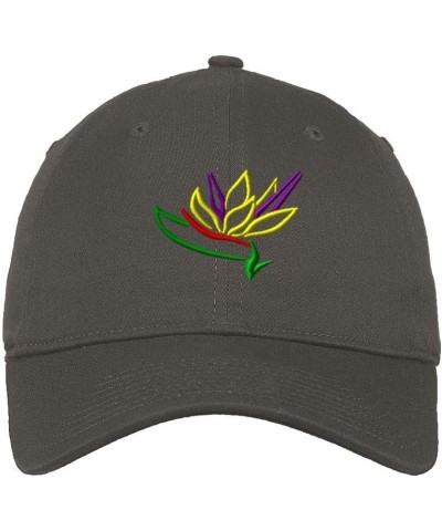 Soft Baseball Cap Plants Bird of Paradise Embroidery Flowers and Plants Cotton Dad Hats for Men & Women Dark Grey Design Only...