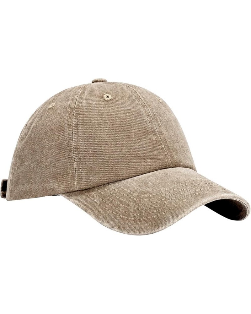 Street Baseball Cap for Men Women Running Outdoor Dad Hat Unisex Caps Vintage Style Visor Four Seasons Classic Khaki $6.84 Ba...