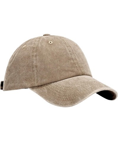 Street Baseball Cap for Men Women Running Outdoor Dad Hat Unisex Caps Vintage Style Visor Four Seasons Classic Khaki $6.84 Ba...