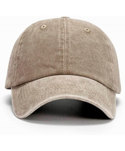 Street Baseball Cap for Men Women Running Outdoor Dad Hat Unisex Caps Vintage Style Visor Four Seasons Classic Khaki $6.84 Ba...