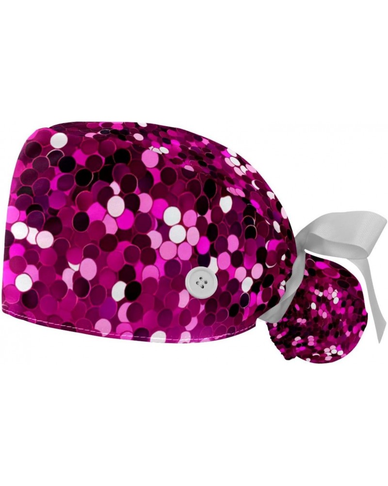 2-Pc Working Hat,Nursing Hat,Surgical Surgery Hats,Bouffant Tie Back Hats,Abstract Pink Modern Style $8.64 Skullies & Beanies