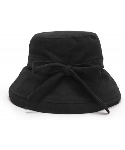 100% Cotton Canvas Fisherman hat Women Summer Sunscreen Casual hat Mz010-black $7.64 Baseball Caps