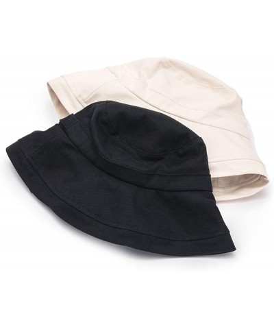 100% Cotton Canvas Fisherman hat Women Summer Sunscreen Casual hat Mz010-black $7.64 Baseball Caps