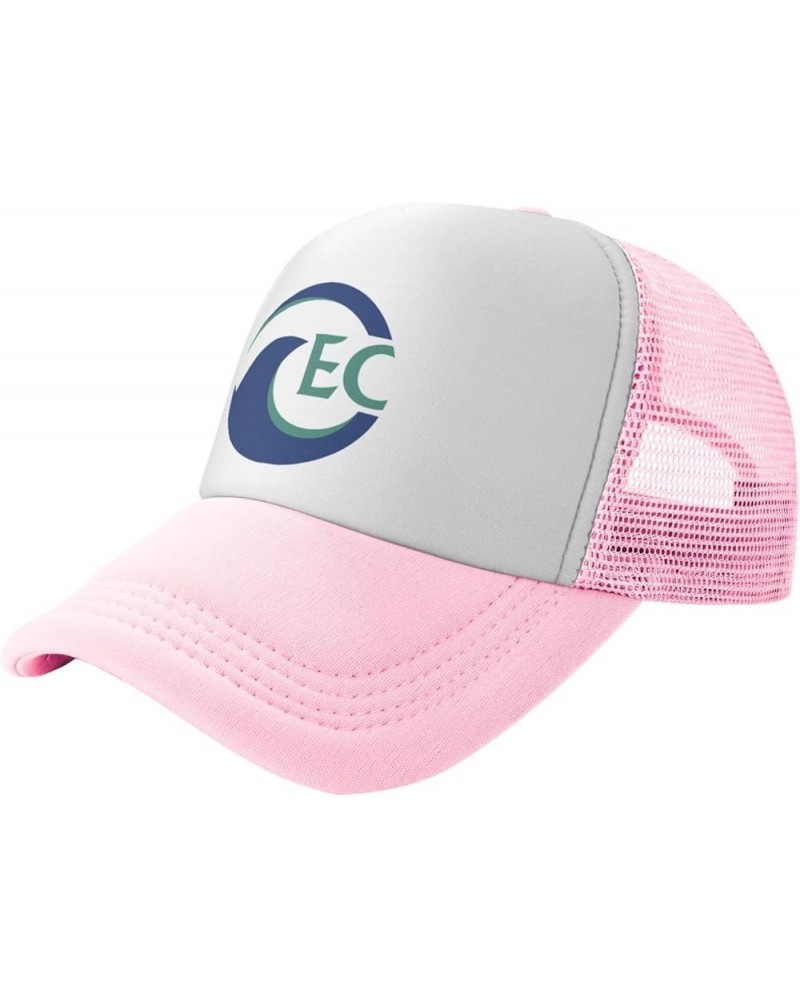 Eckerd College Logo Trucker Hats for Both Men and Women - Mesh Baseball Snapback Hats Pink $9.86 Baseball Caps