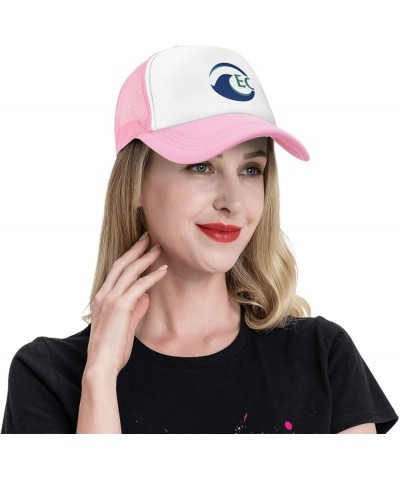 Eckerd College Logo Trucker Hats for Both Men and Women - Mesh Baseball Snapback Hats Pink $9.86 Baseball Caps