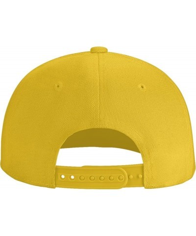 Winston-Salem Dashs Logo Hats for Men Flat Bill Fitted Caps Hiphop Rap Adjustable Baseball Trucker Dad Hat Yellow $13.43 Base...