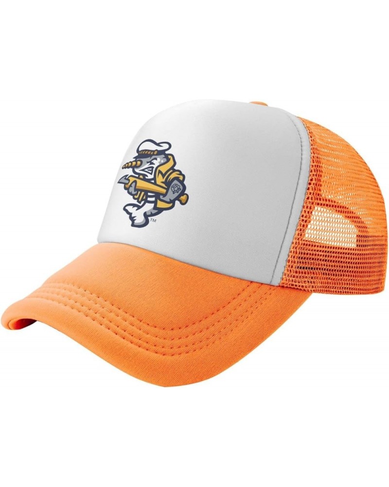 Norwich Sea Unicorns University Trucker Hats for Both Men and Women - Mesh Baseball Snapback Hats Orange $8.61 Baseball Caps