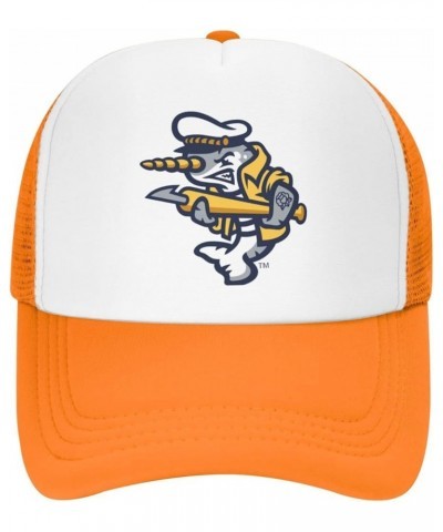 Norwich Sea Unicorns University Trucker Hats for Both Men and Women - Mesh Baseball Snapback Hats Orange $8.61 Baseball Caps