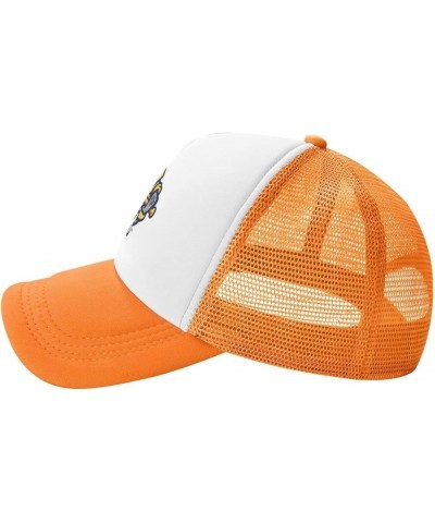 Norwich Sea Unicorns University Trucker Hats for Both Men and Women - Mesh Baseball Snapback Hats Orange $8.61 Baseball Caps