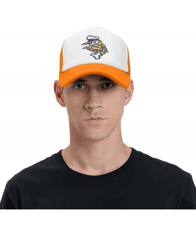 Norwich Sea Unicorns University Trucker Hats for Both Men and Women - Mesh Baseball Snapback Hats Orange $8.61 Baseball Caps