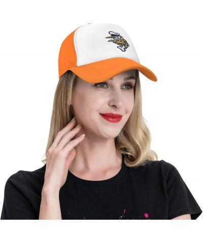 Norwich Sea Unicorns University Trucker Hats for Both Men and Women - Mesh Baseball Snapback Hats Orange $8.61 Baseball Caps