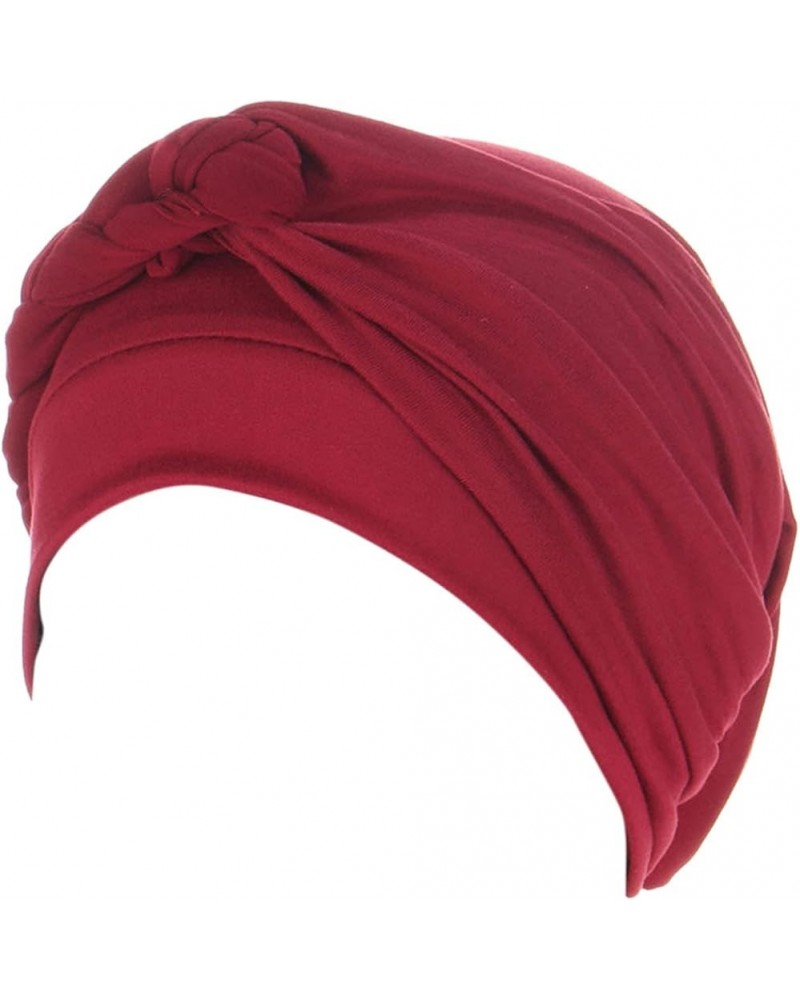 Headwear for Women Chemo Caps Turbans Beanie Flowers Hats Headwrap for Cancer Patient Hair Loss Wine $7.25 Rain Hats