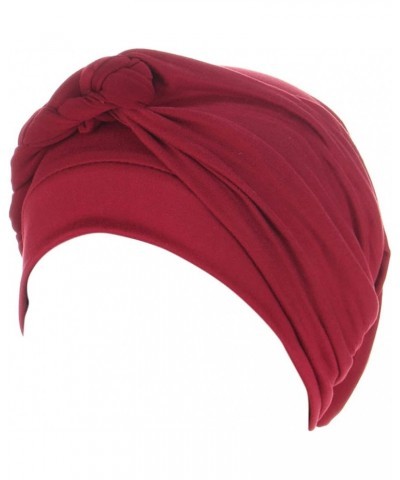 Headwear for Women Chemo Caps Turbans Beanie Flowers Hats Headwrap for Cancer Patient Hair Loss Wine $7.25 Rain Hats