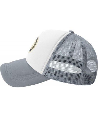 Uc Davis Aggies University Logo Trucker Hats for Both Men and Women - Mesh Baseball Snapback Hats Gray $23.02 Baseball Caps