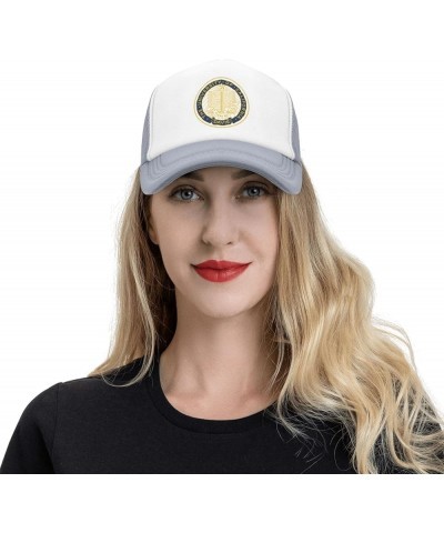 Uc Davis Aggies University Logo Trucker Hats for Both Men and Women - Mesh Baseball Snapback Hats Gray $23.02 Baseball Caps