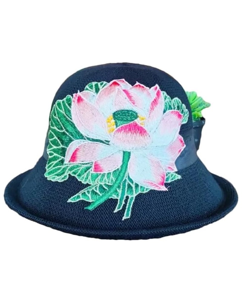 Fedora Hat EmbroideAutumn Wool Hat Embroidery Hat Ethnic Big Jazz Hat for Men and Women 14 $15.88 Fedoras