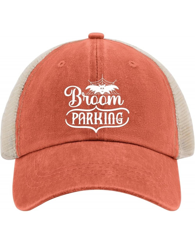 Broom Parking with a bat hat Camp hat Running hat Men Gifts for Daughter Summer Cap Saffron02 $11.33 Sun Hats