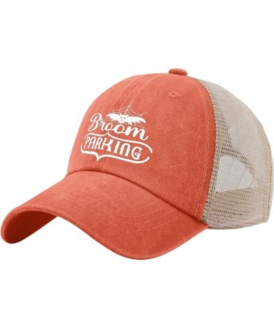 Broom Parking with a bat hat Camp hat Running hat Men Gifts for Daughter Summer Cap Saffron02 $11.33 Sun Hats