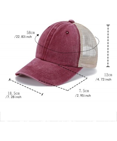 Women's Mesh Baseball Caps Adjustable Low Profile Sun Hats Breathable Lightweight Running Hiking Summer Hat Blue $7.04 Sun Hats