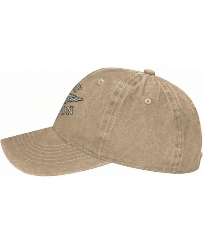 Army Aviation with Aircrew Wing Denim Baseball Cap Hat Adjustable Cowboy Hat Natural $10.32 Baseball Caps