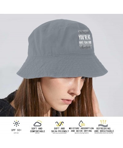 Retirement Gift for Men Women I'm Retired You're Not Have Fun at Work Tomorrow Bucket Hats Bucket Hat Flodable Men Light Grey...