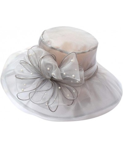 Women's Church Fascinator Bridal Tea Party Wedding Hat Super Caps Grey-b $6.51 Sun Hats