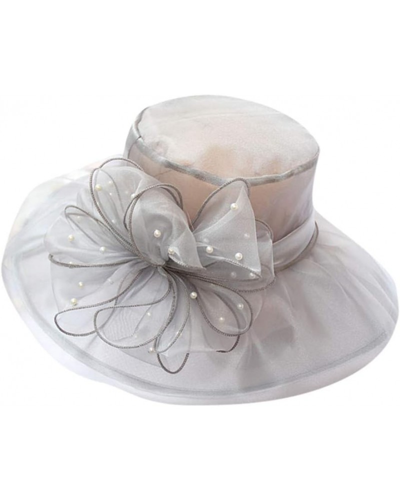 Women's Church Fascinator Bridal Tea Party Wedding Hat Super Caps Grey-b $6.51 Sun Hats