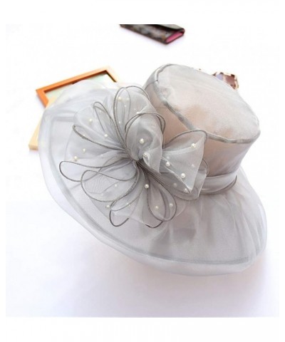 Women's Church Fascinator Bridal Tea Party Wedding Hat Super Caps Grey-b $6.51 Sun Hats