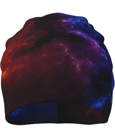 Red Wine Stylish Unisex Knit Hat - Printed Design, Soft and Comfortable, Fade-Resistant and Anti-Pilling Red and Blue Sky $9....