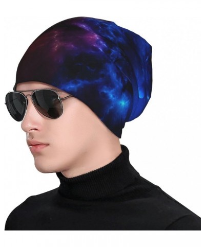 Red Wine Stylish Unisex Knit Hat - Printed Design, Soft and Comfortable, Fade-Resistant and Anti-Pilling Red and Blue Sky $9....