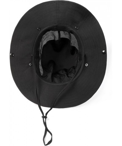 XXL Oversize UV Boonie Hats with Flap,Quick Dry Fishing Sun Hats,Adjustable Cooling Summer Hats with Strap Black-flap $10.00 ...