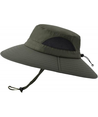 Women Men Bucket Hat Cotton Stone Washed Adjustable Bucket Boonie Sun Hats Stowable Bucket Hat Grey $7.58 Bucket Hats