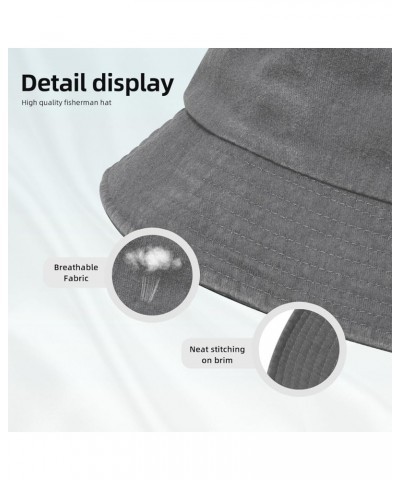 Never Release The Ones' That Swallow Denim Cowboy Hat Packable Bucket Sun Hat for Women Men Fisherman Cap Gray $10.34 Bucket ...